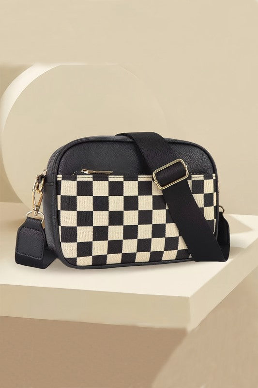 Checkered Crossbody Bag