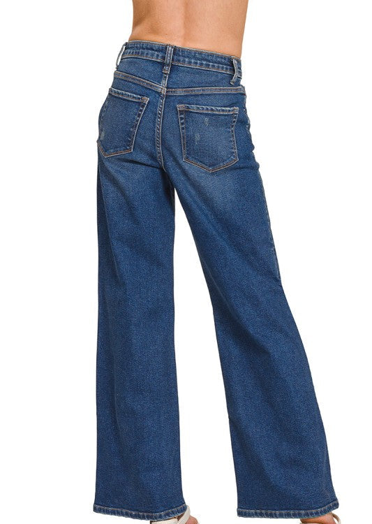 Zenana Clearwater DW Wide Leg Jeans