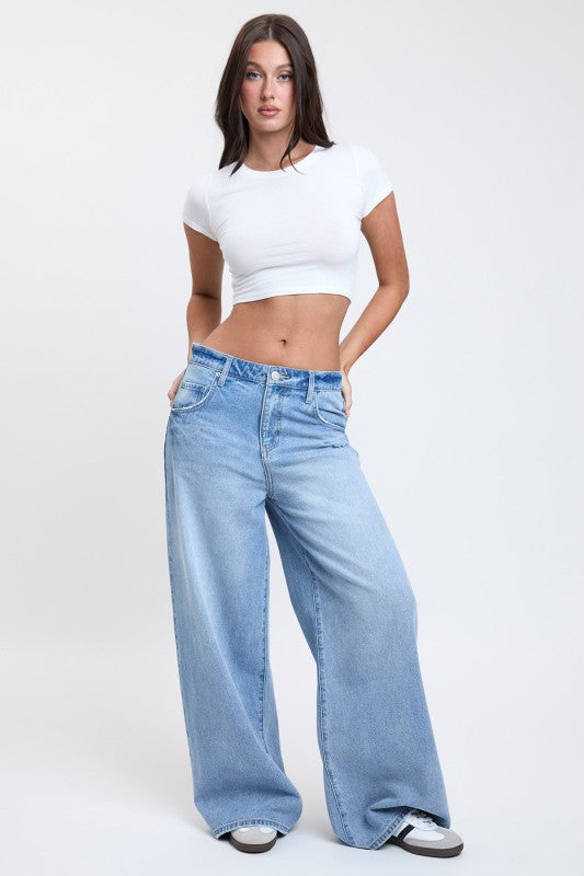 YMI Billie Baggy Wide Leg Jeans