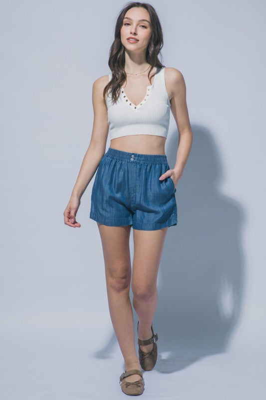 Briar Tencel Drawstring Shorts