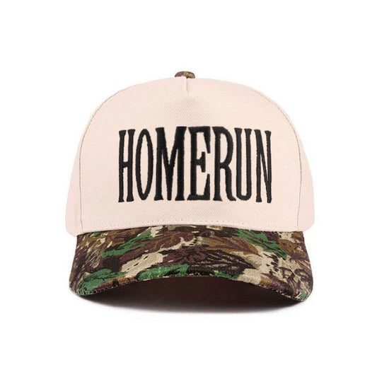 Homerun Embroidered Camo Hat