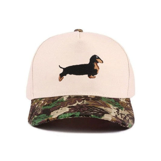 Dachshund Embroidered Camo Hat