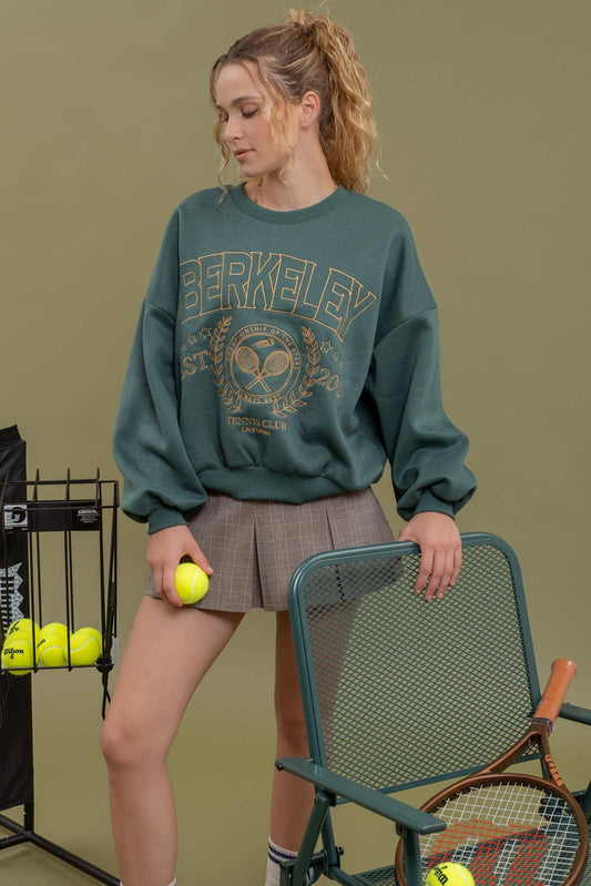 Berkeley Tennis Embroidered Sweatshirt