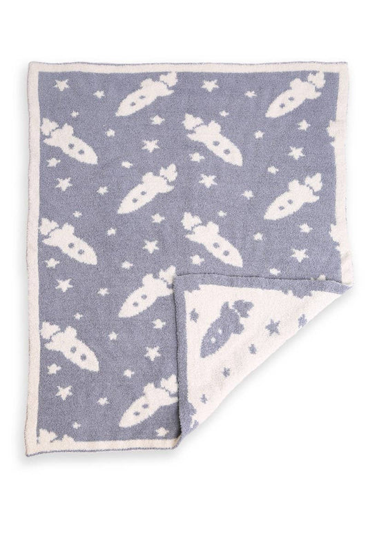 Baby Boys Rocket Microfiber Blanket