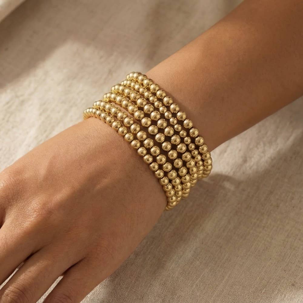 Finch Gold Beaded Set of Bracelets