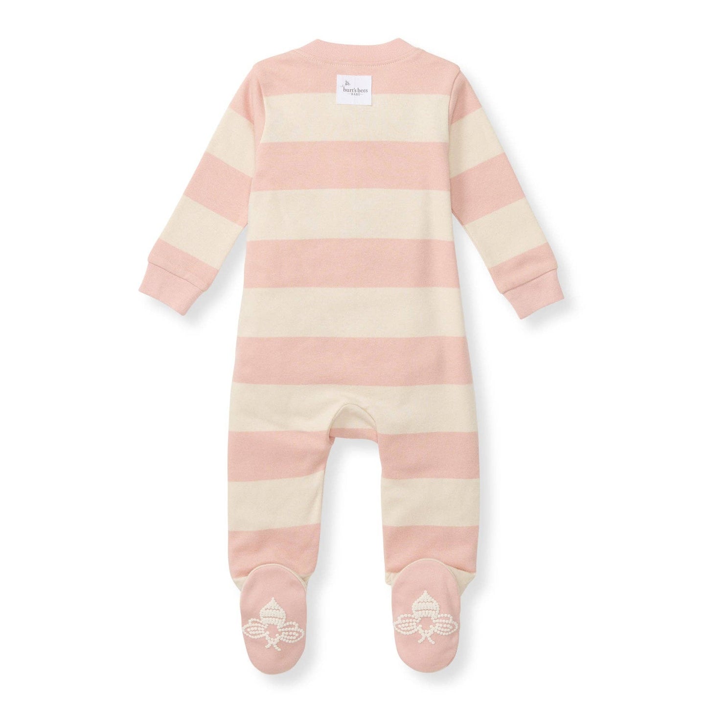 Burt's Bees Girls Rugby Stripe Organic Cotton Sleeper
