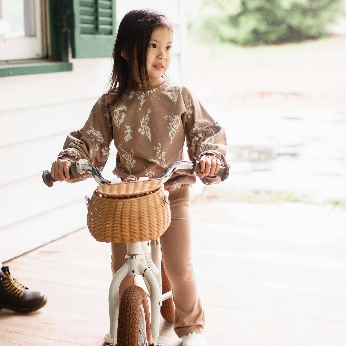 Burt's Bees Girls Little Wild Flower Toddler Sweatshirt Set