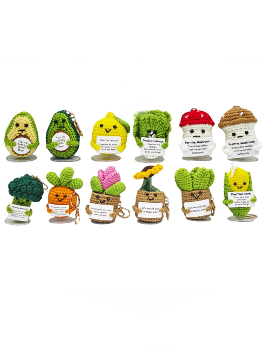 Emotional Support Crochet Keychain