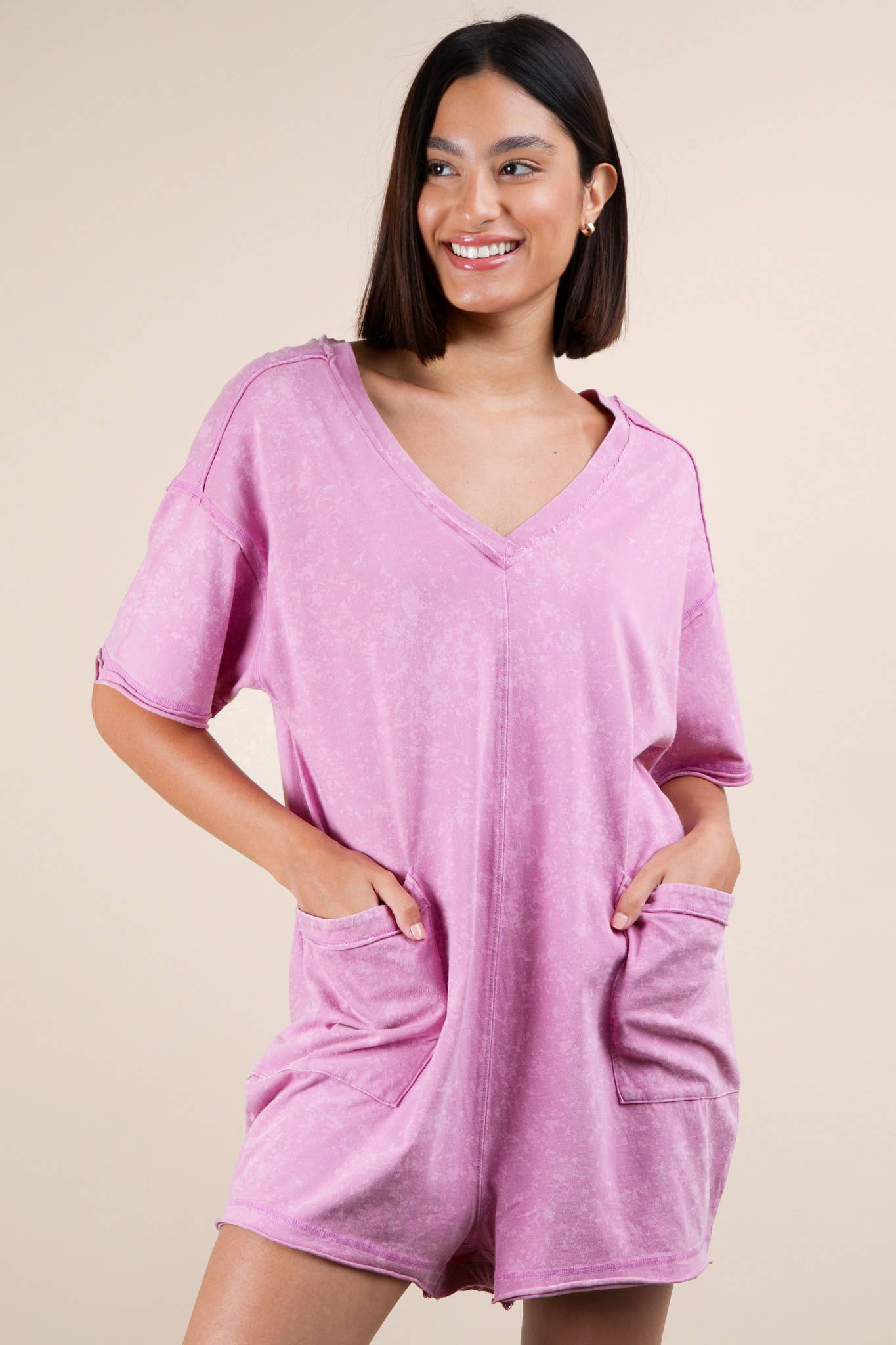 Portland Mineral V-Neck Romper