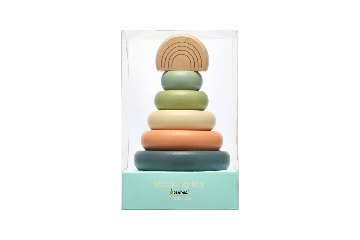 Baby Wooden Stacking Rainbow Tower Baby Toy
