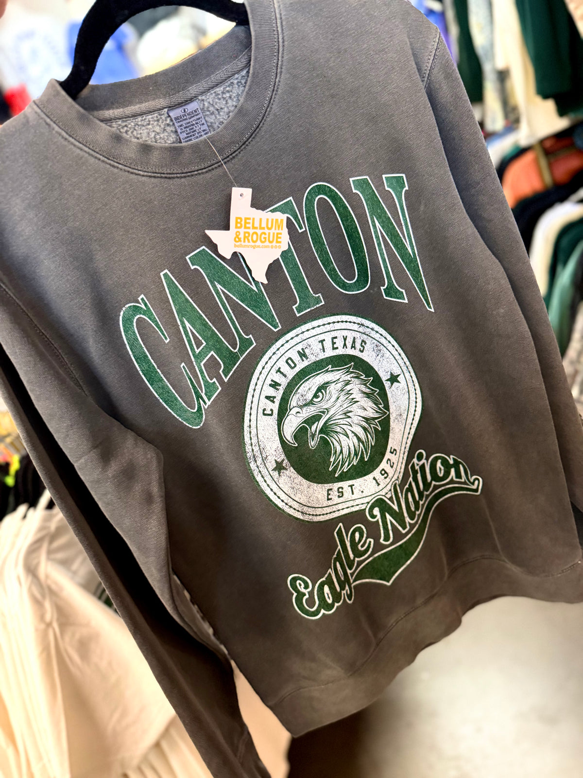 Canton Eagles Vintage Badge Sweatshirt