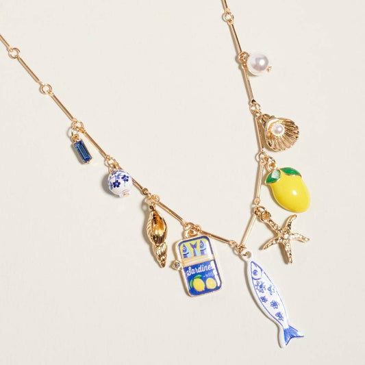 Darya Mediterranean Sardine Charm Necklace