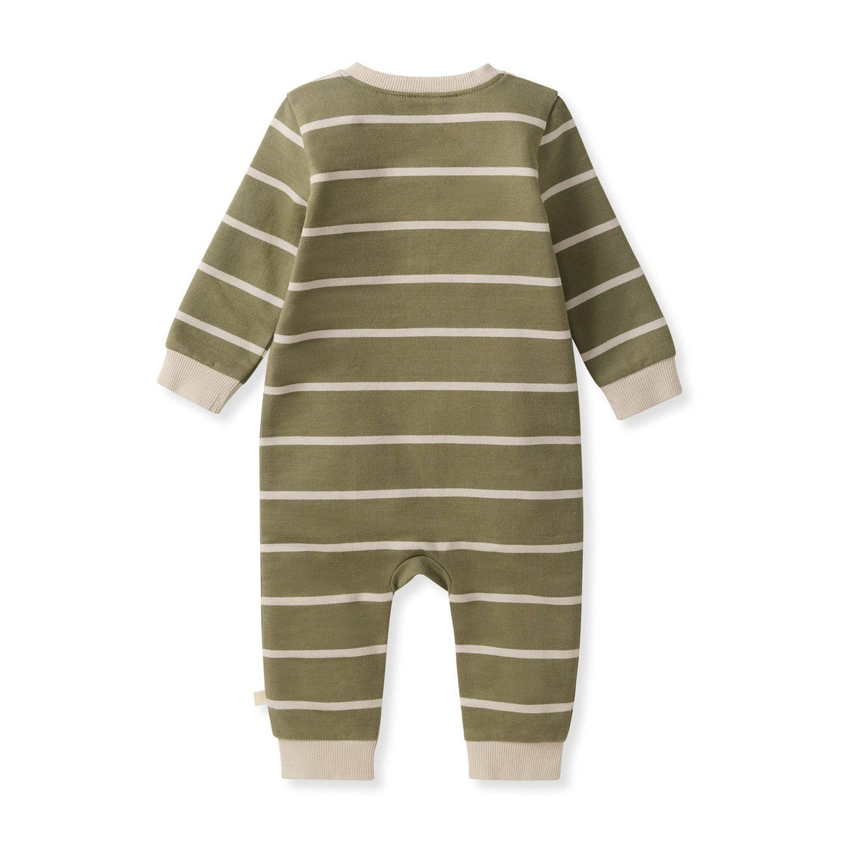 Baby Boys Burt's Bees Striped Henley Jumper