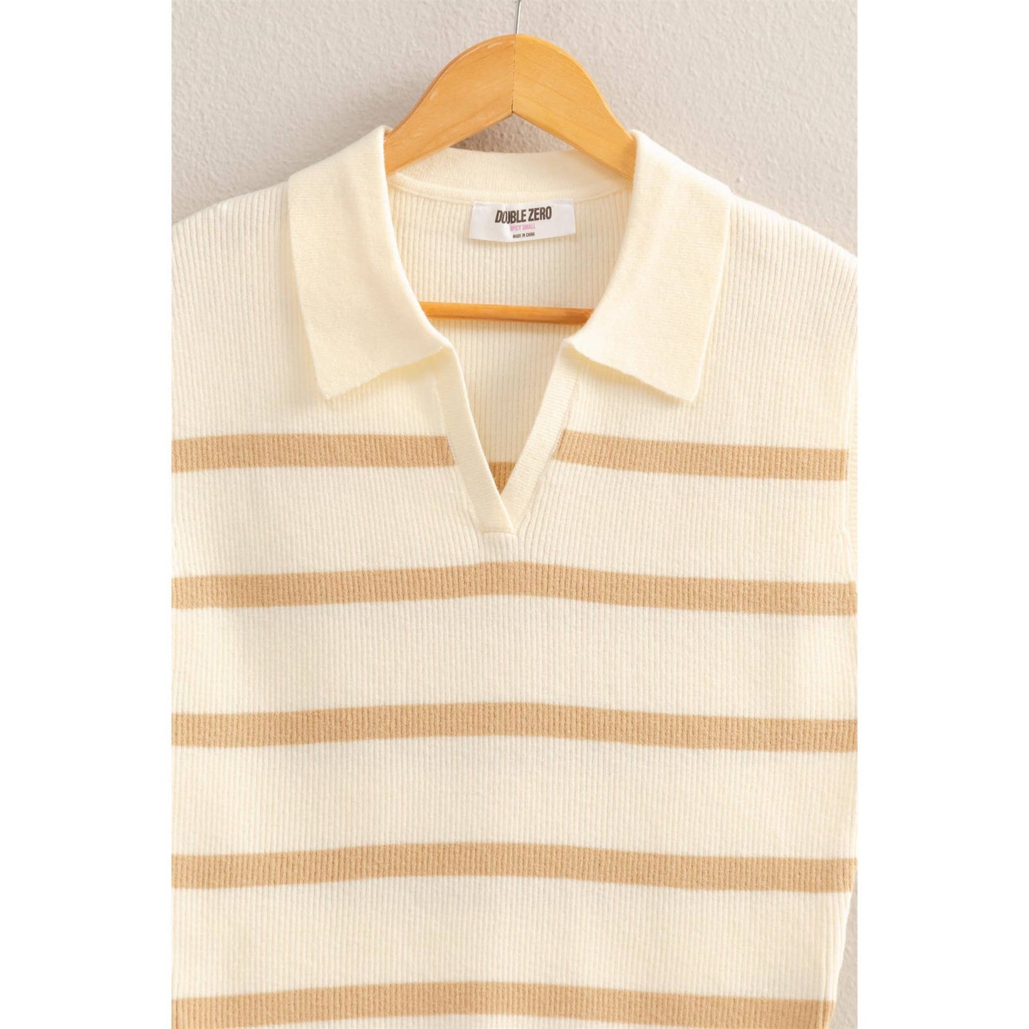 Madison Striped Collared Top
