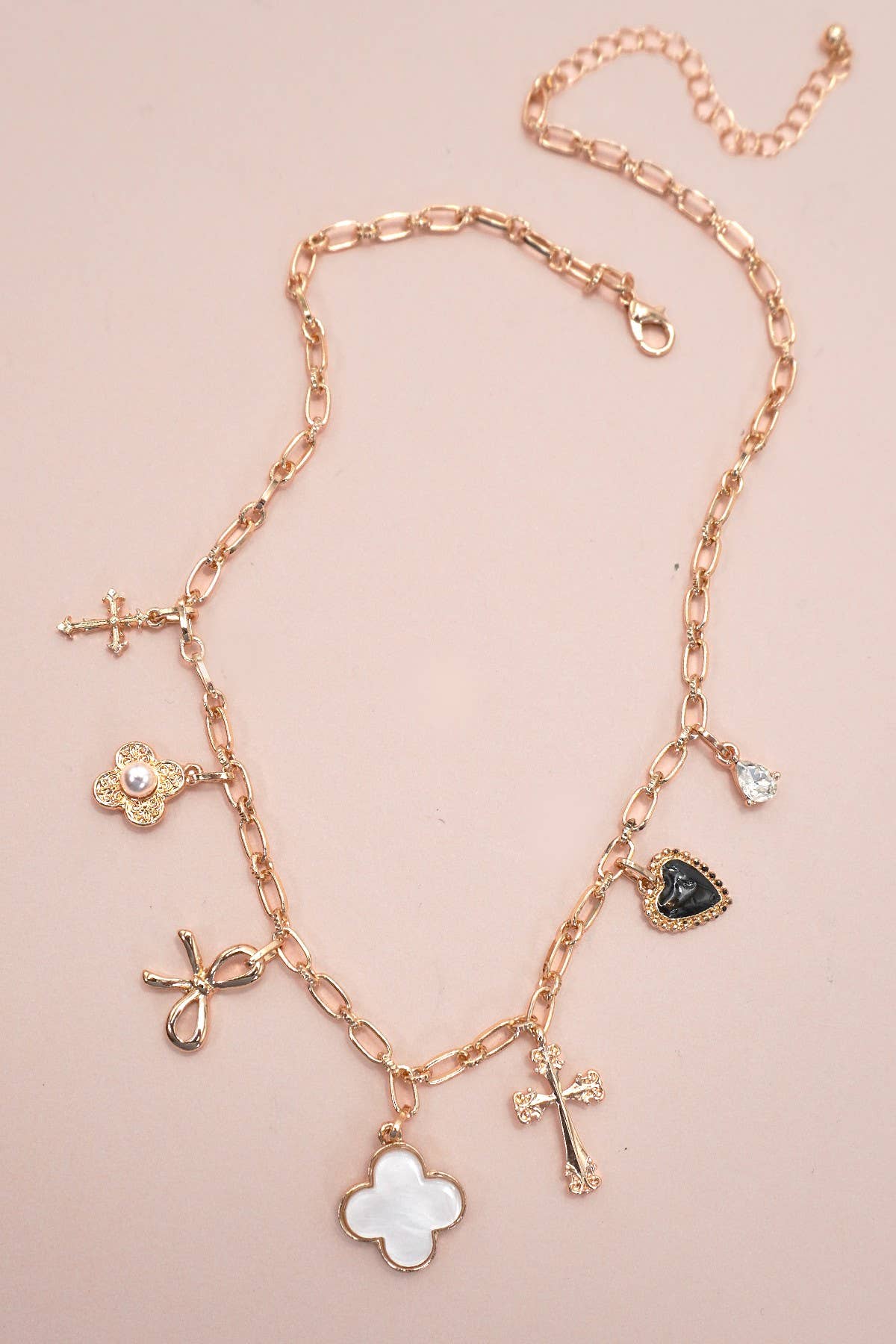 Constance Quatrefoil Charm Necklace