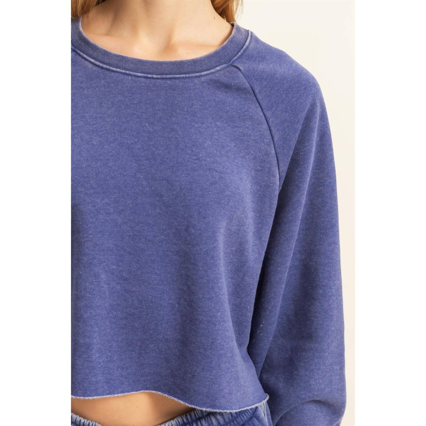 Bianca Mineral Cropped Sweatshirt