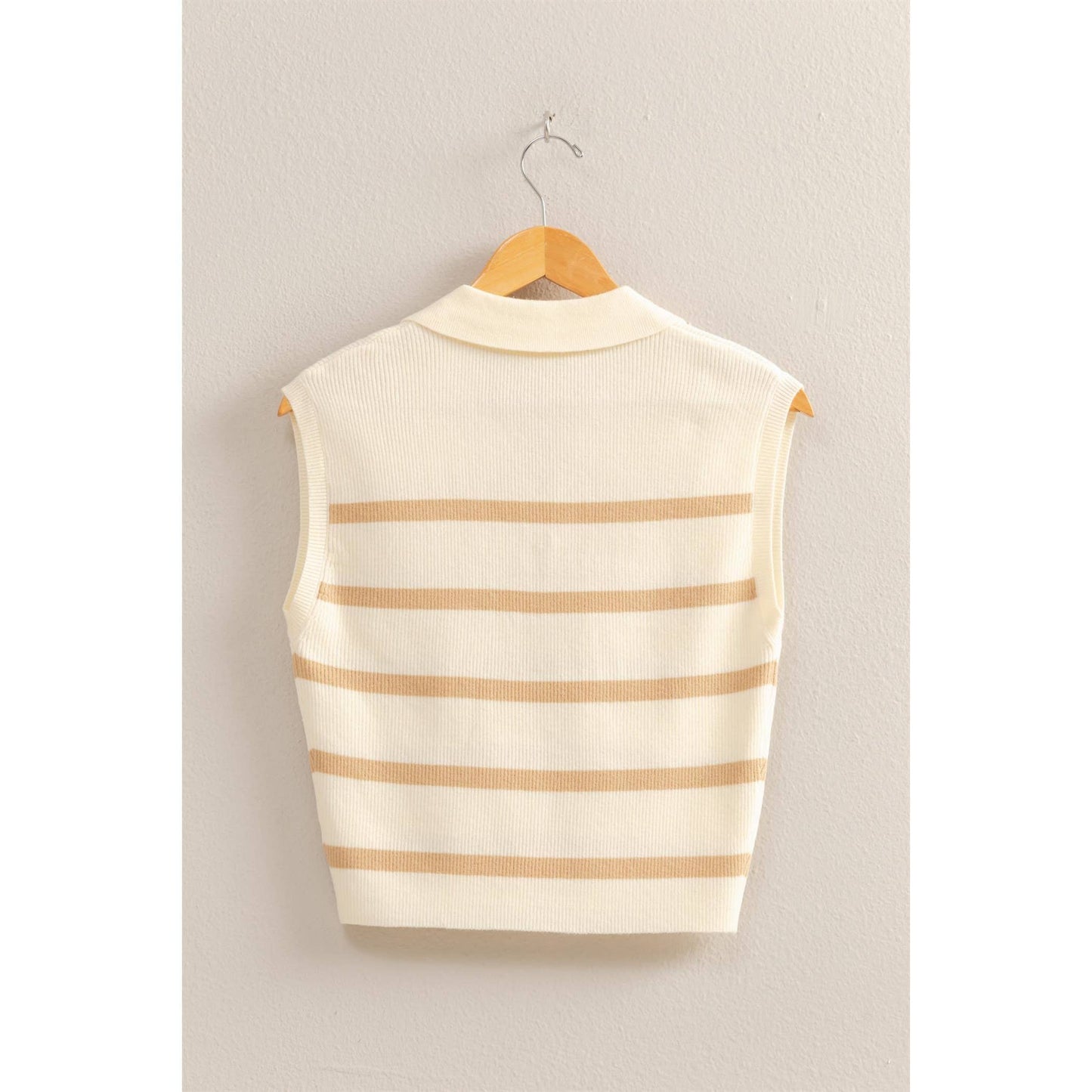 Madison Striped Collared Top