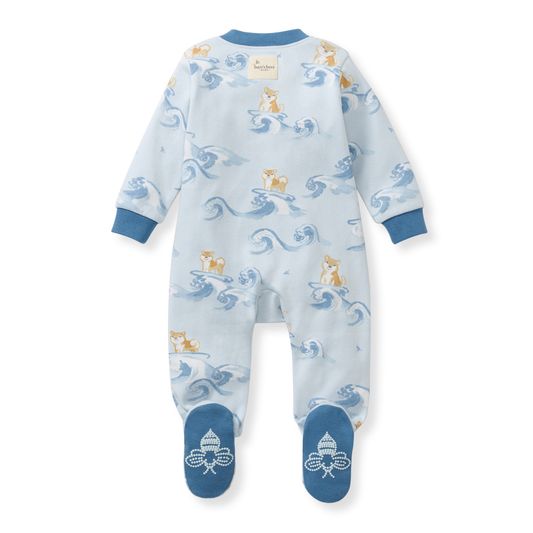 Baby Boys Burt's Bees Surfer Pups Sleeper