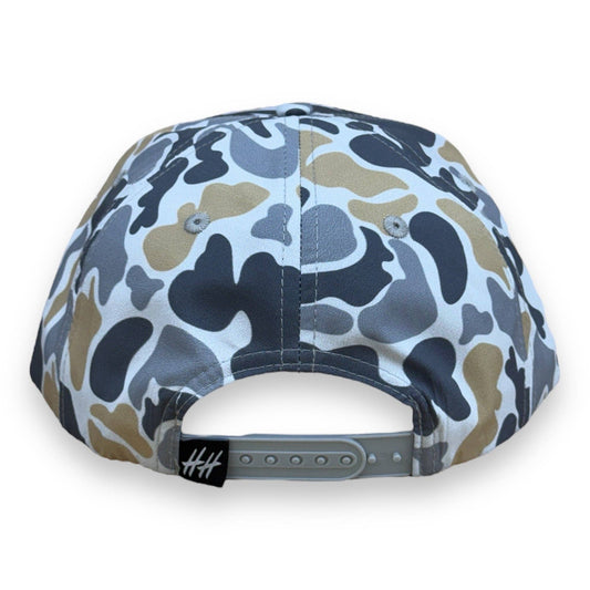Mens Honey Hole Heritage Grey Camo (no holes) Performance Rope Hat