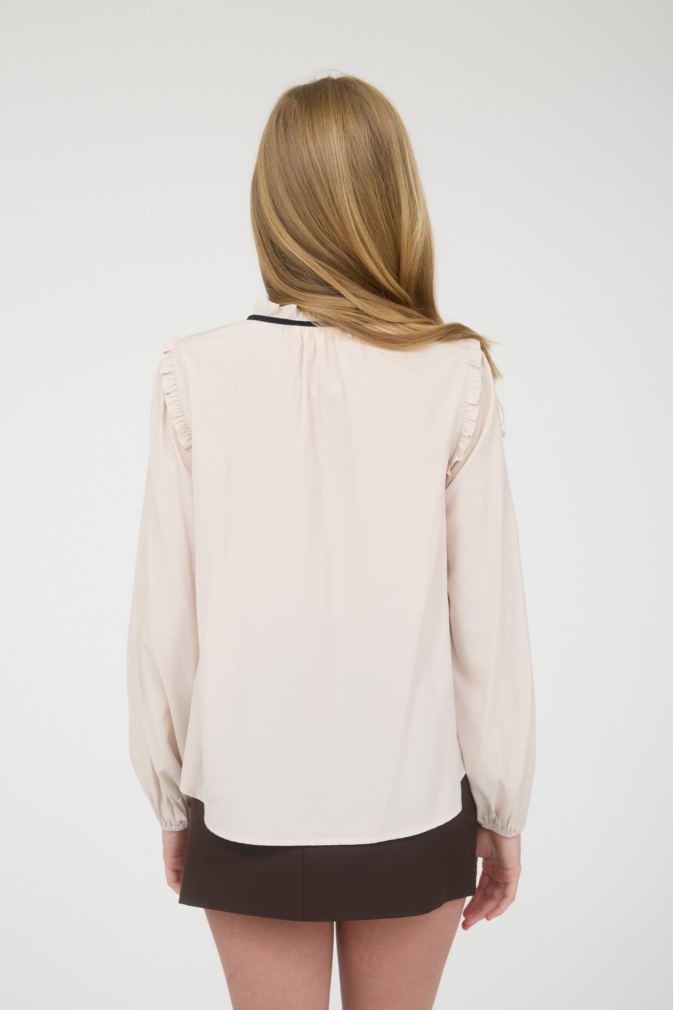 Hannah Silky Tie Longsleeve Blouse