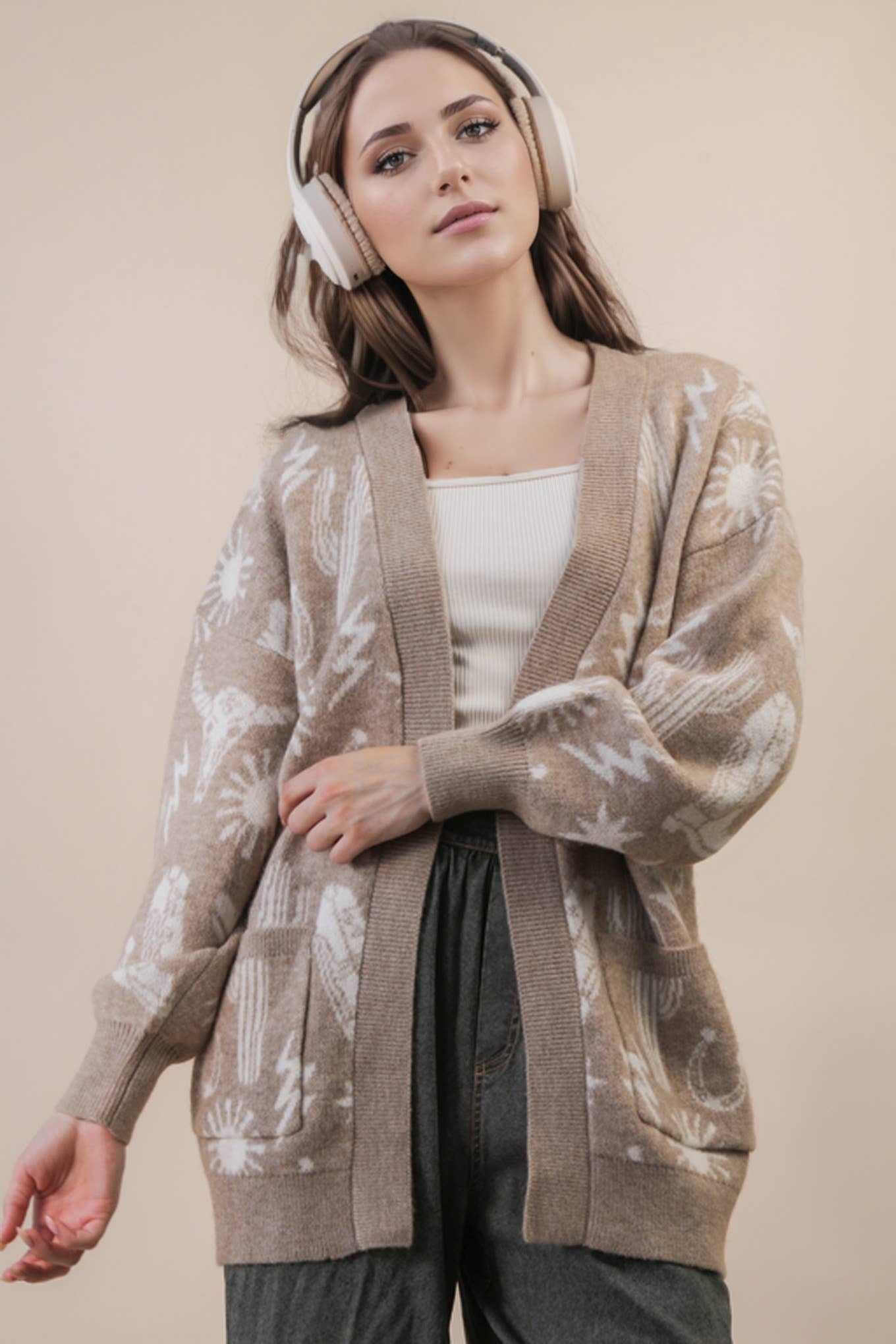 Silverton Western Print Cardigan