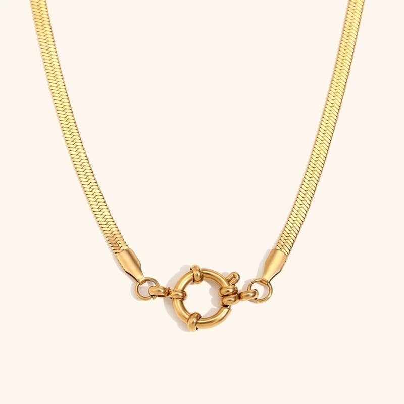 Constance Center Clasp Necklace