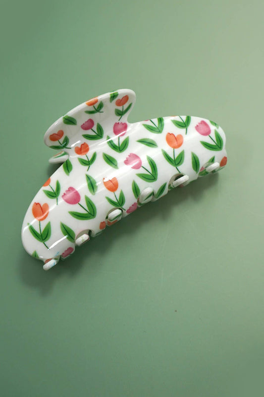 Floral Cottagecore Claw Clip
