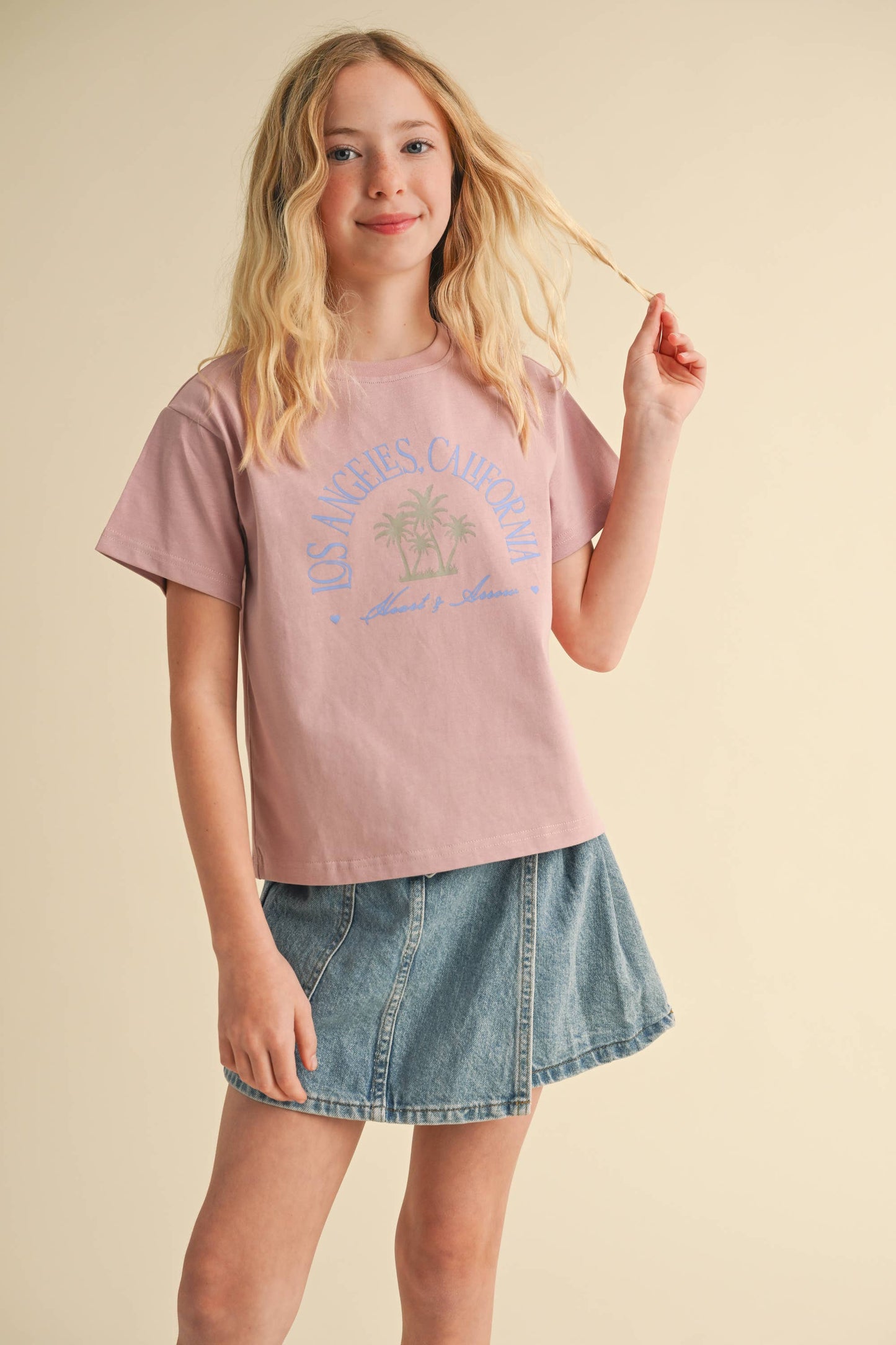 Girls Muted Los Angeles Tee