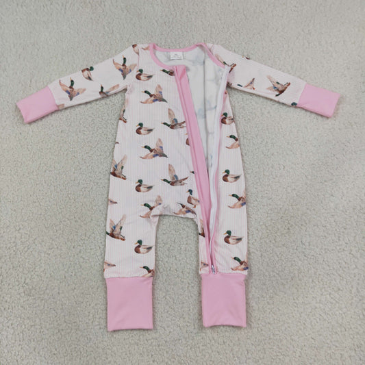 Baby Girls Pink Mallard Sleeper