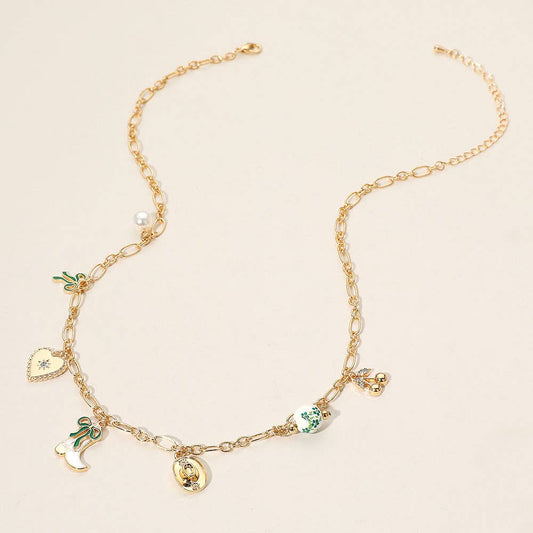 Bluebird Mini Western Charm Green Necklace