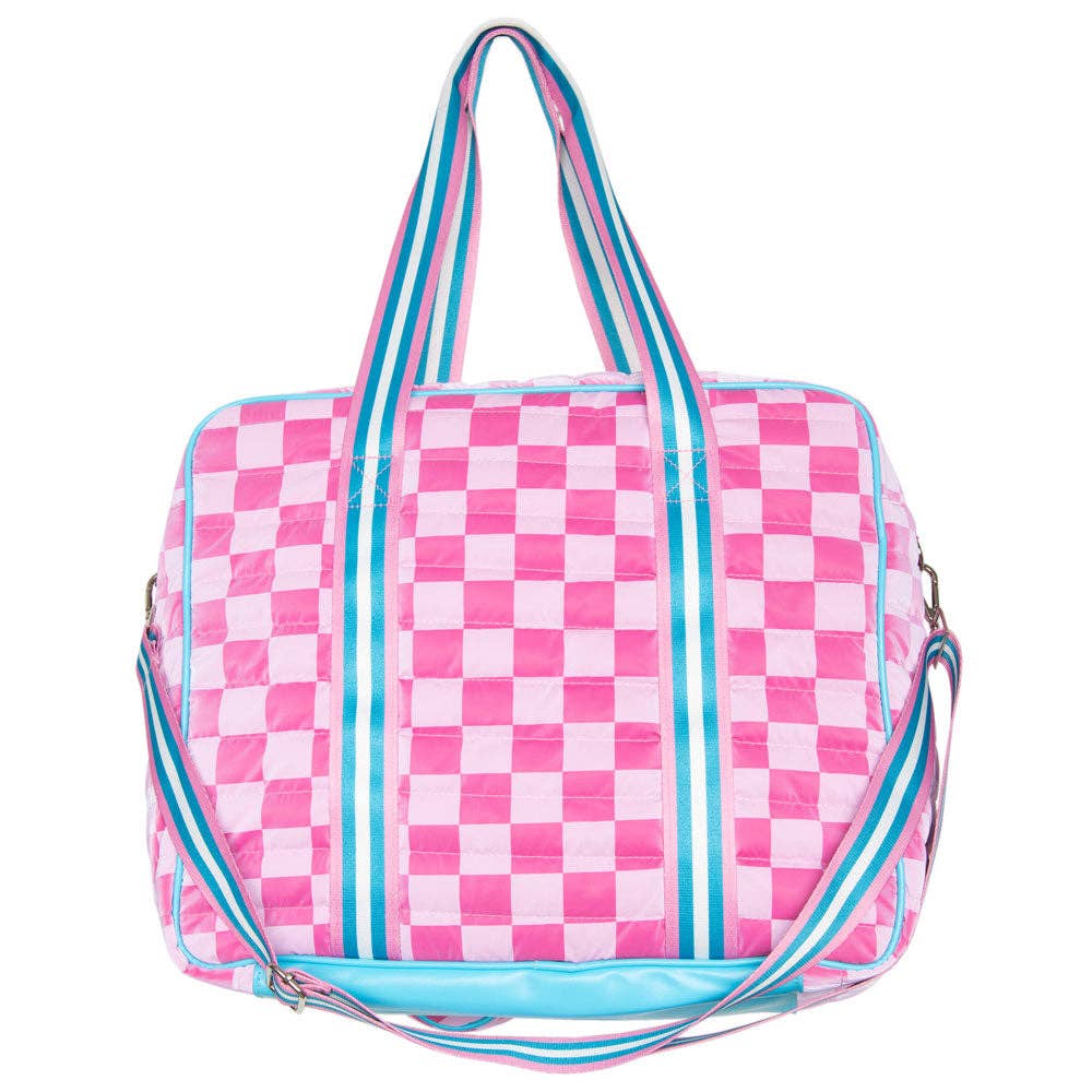 Checkered Pink Pickleball Sling Bag
