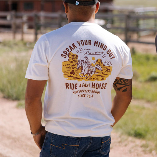 Mens Sendero Fast Horse Tee
