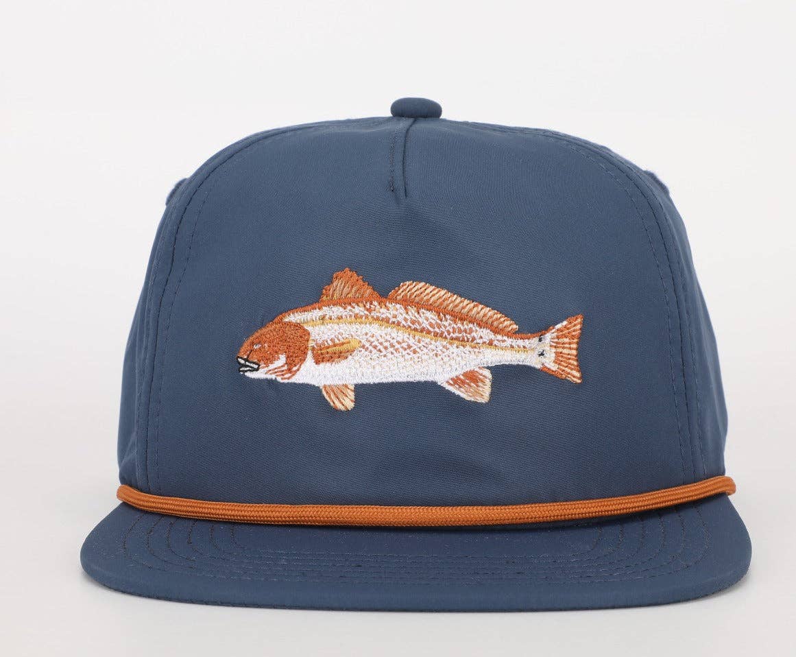 Boys Red Fish Rope Hat