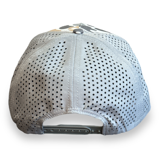 Mens Honey Hole Grey Camo Performance Rope Hat