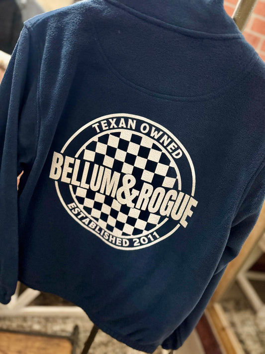 **SALE!** Adult Checkered Store Logo Polar Fleece Pullover