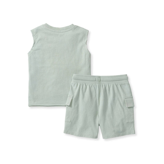 Boys Burt's Bees Slate Cargo Short Set