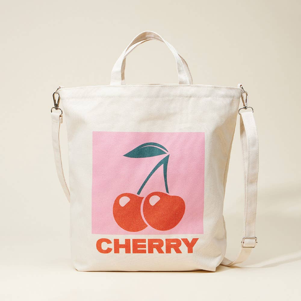 Cherry Canvas/Crossbody Bag