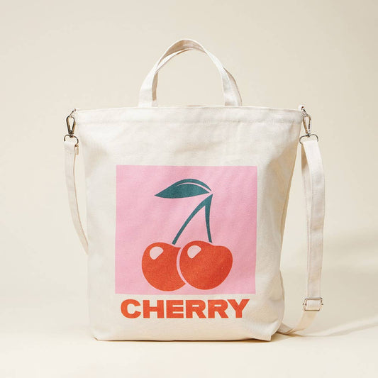 Cherry Canvas/Crossbody Bag