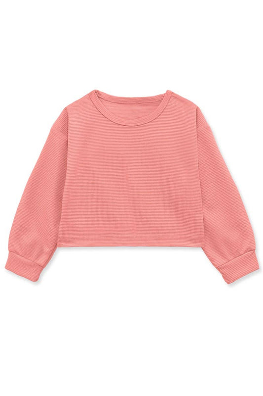 Girls Talia Boxy Crop Longsleeve Top