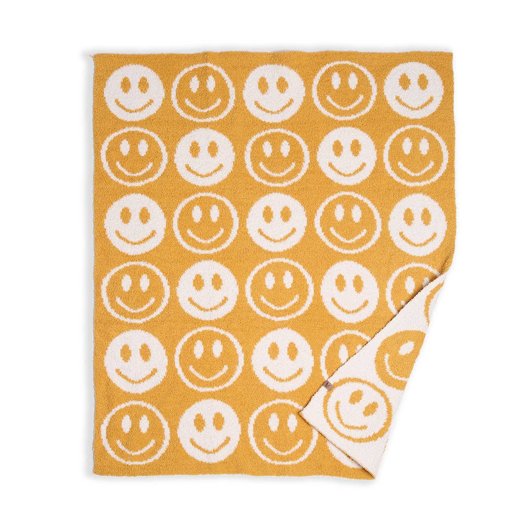 Baby Happy Face Microfiber Blanket