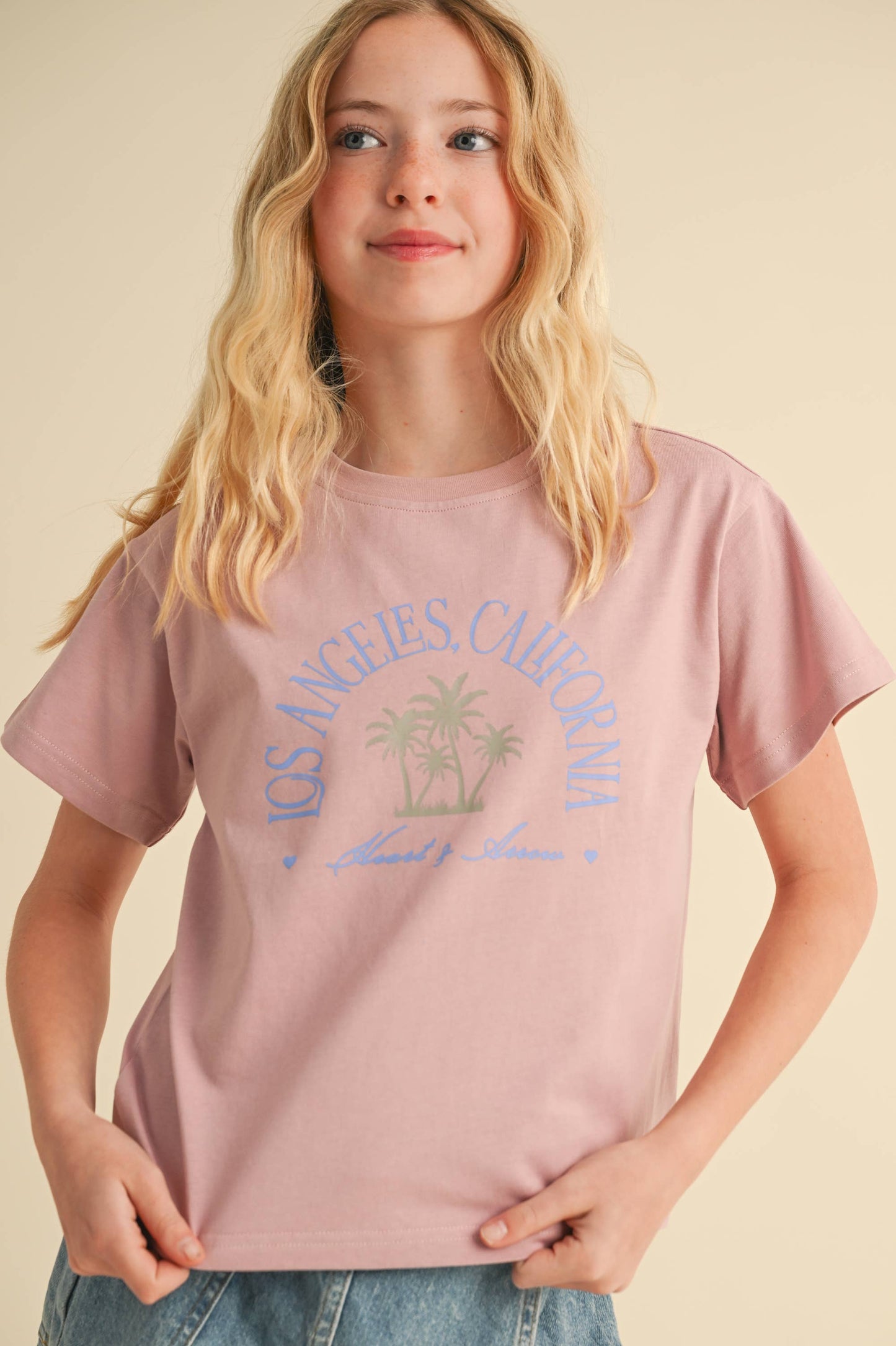 Girls Muted Los Angeles Tee