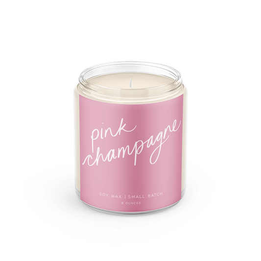 Poured Goods - Pink Champagne Candle