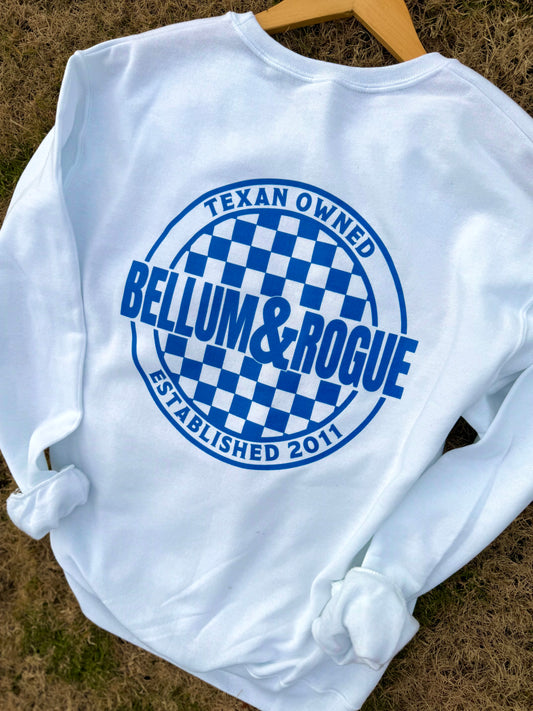 Adult Checkered Store Logo Sweatshirt