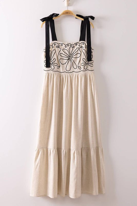 Stella Linear Graphic Tie Dress