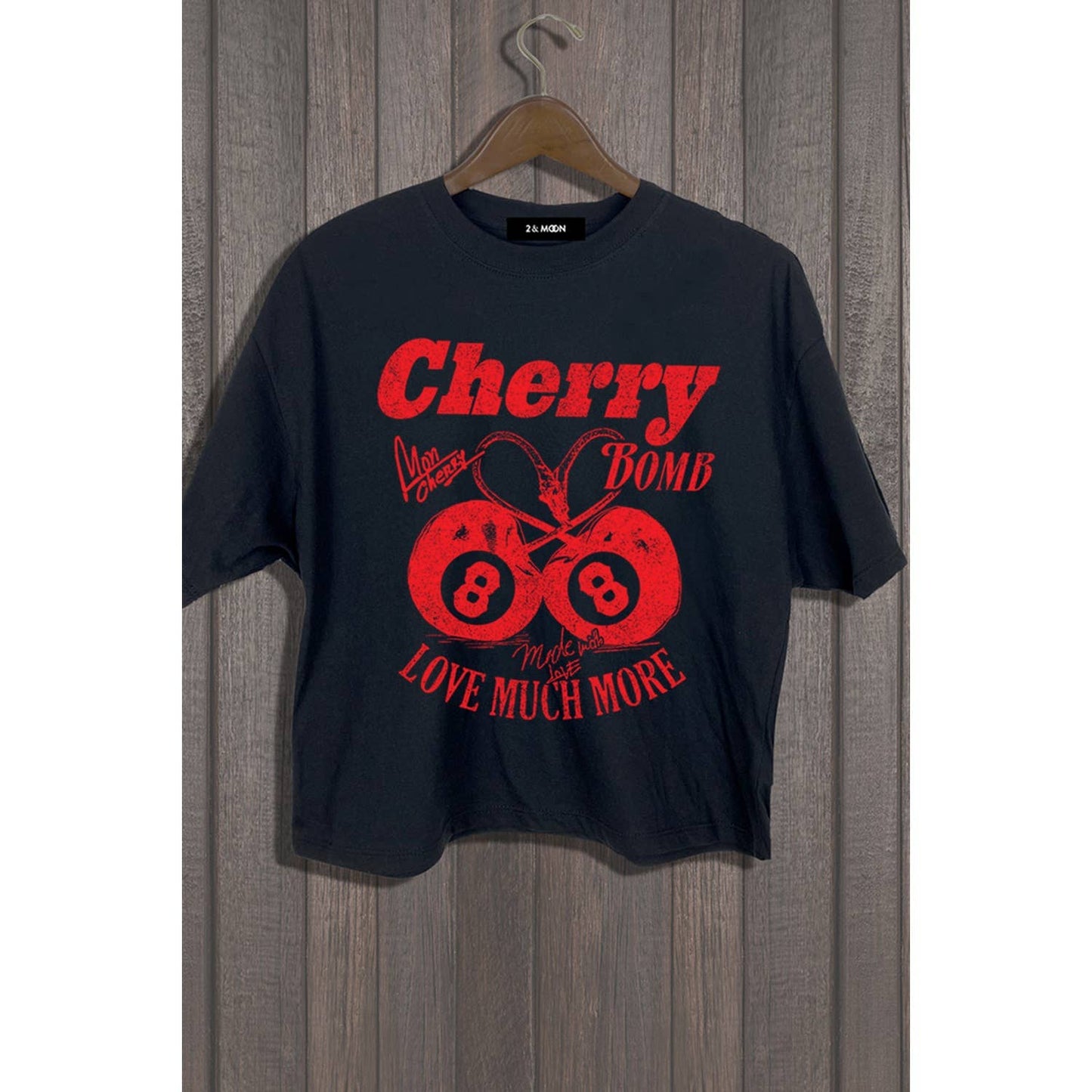 Cherry Bomb Love Cropped Tee