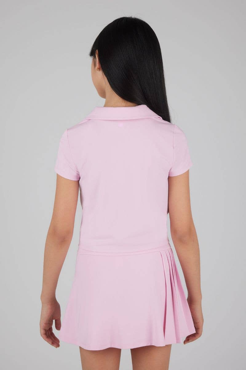 Girls Knot Collared Polo