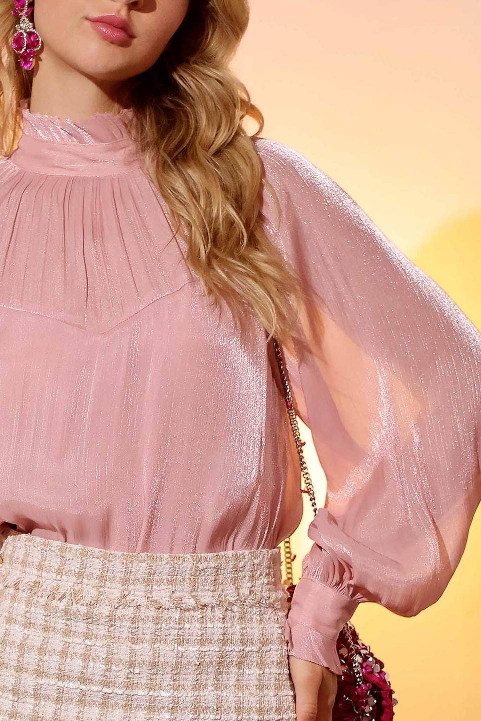 Illusion Sweetheart Blouse