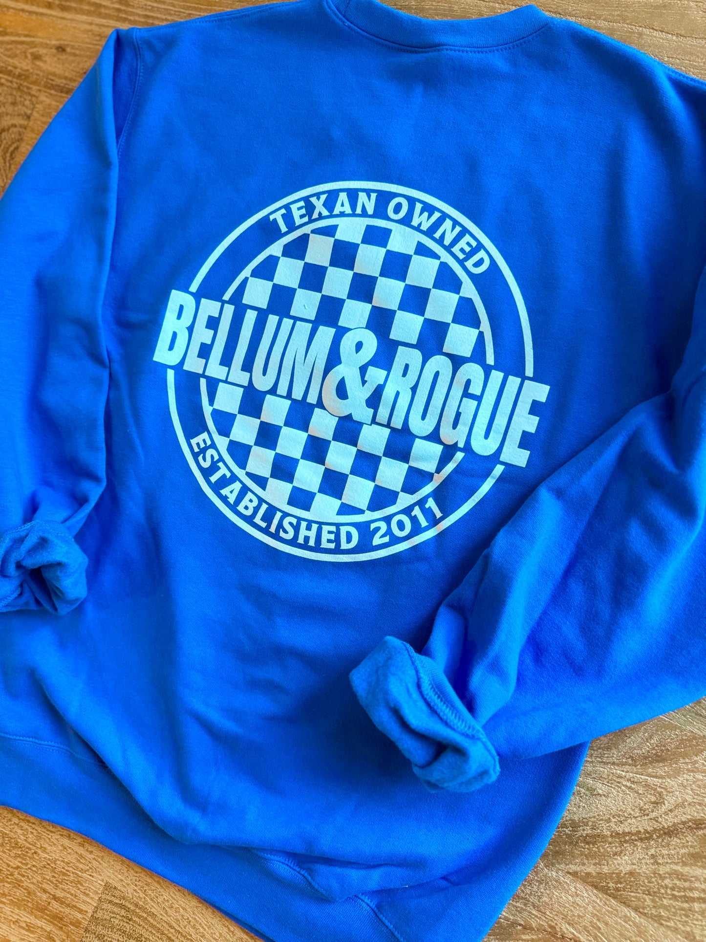 Adult Checkered Store Logo Sweatshirt