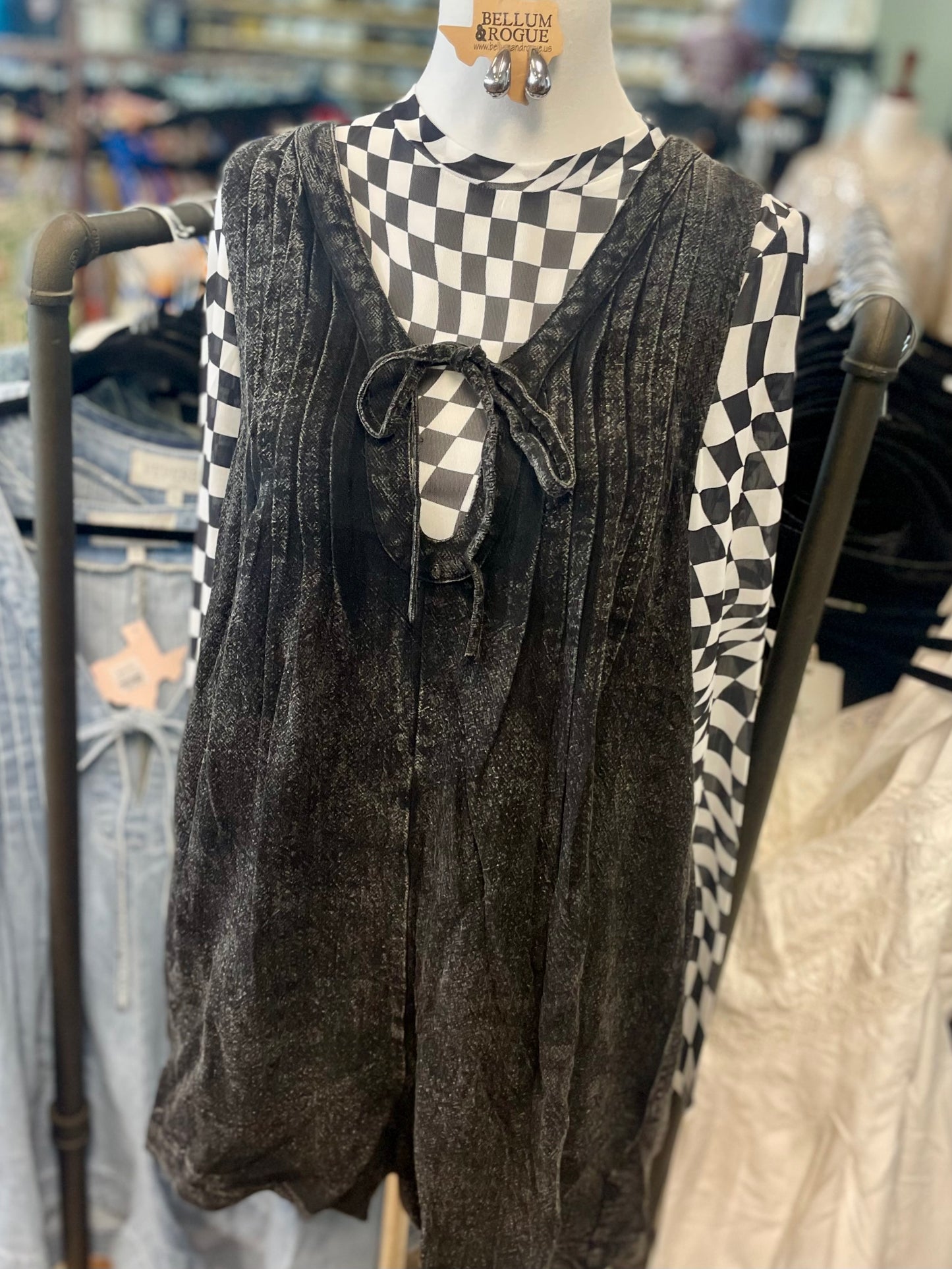 Oaklynn Pleated Linen Romper
