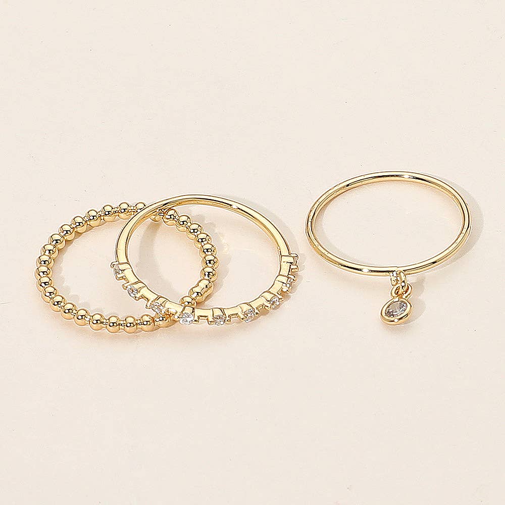 Lennox 3pc Stacking Ring Set
